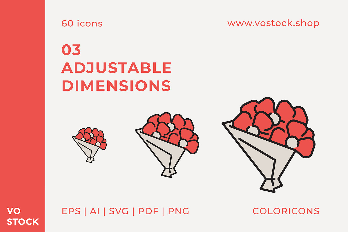 60 Valentines Day Color Icons, an Icon by vo.stock (Photo 5 of 6)