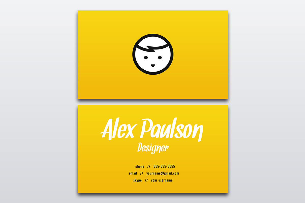 Bright Bold Business Card Design 013, a Business Card Template by Nonaglyph Design (Photo 1 of 5)