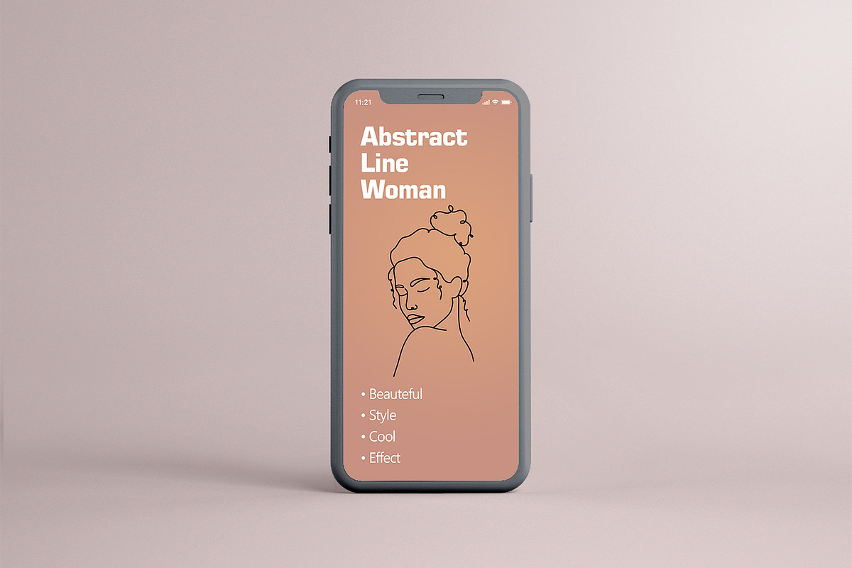 Abstract woman linear face, an Illustration by KeronnArt (Photo 7 of 10)