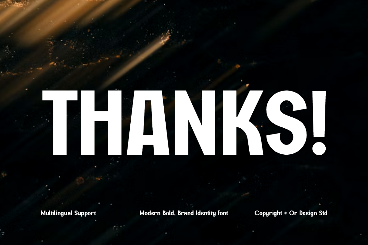 Mono Qaftots Modern Bold Brand Font, a Sans Serif Font by QR Design Studio (Photo 16 of 16)