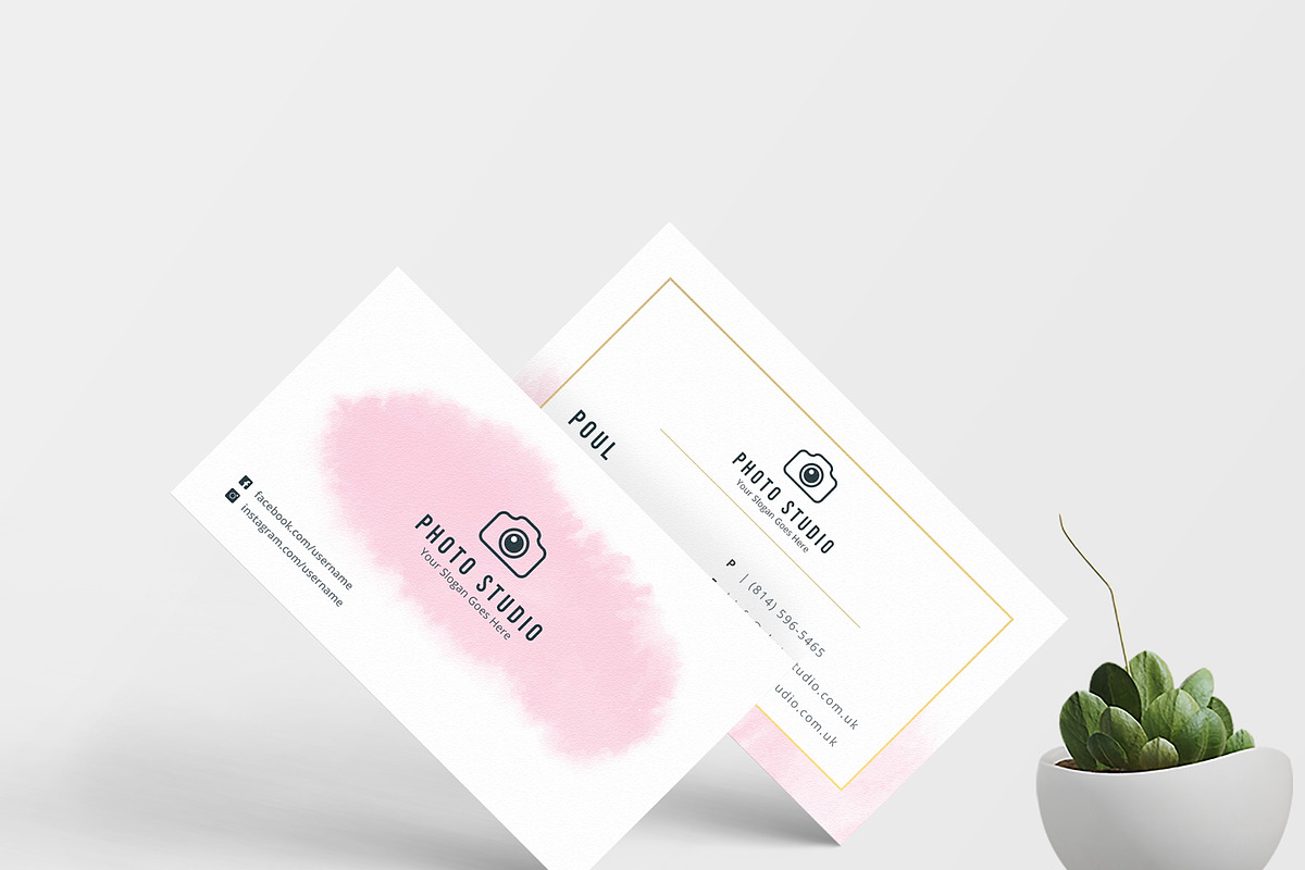 Photo Studio Business Card, a Business Card Template by TelaTemplates (Photo 6 of 7)