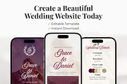 Dark Burgundy Wedding Website, a Landing Page Template by Everyday Perfection (Thumbnail 13 of 13)