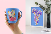 Shroomy Zodiac - vector stickers, an Illustration by marmarina (Thumbnail 11 of 11)