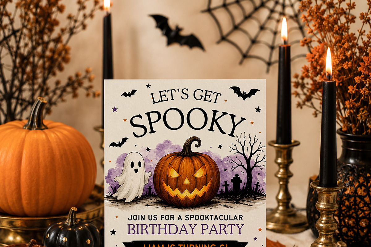 Halloween Birthday Invitation, an Invitation Template by Arslan (Photo 4 of 5)