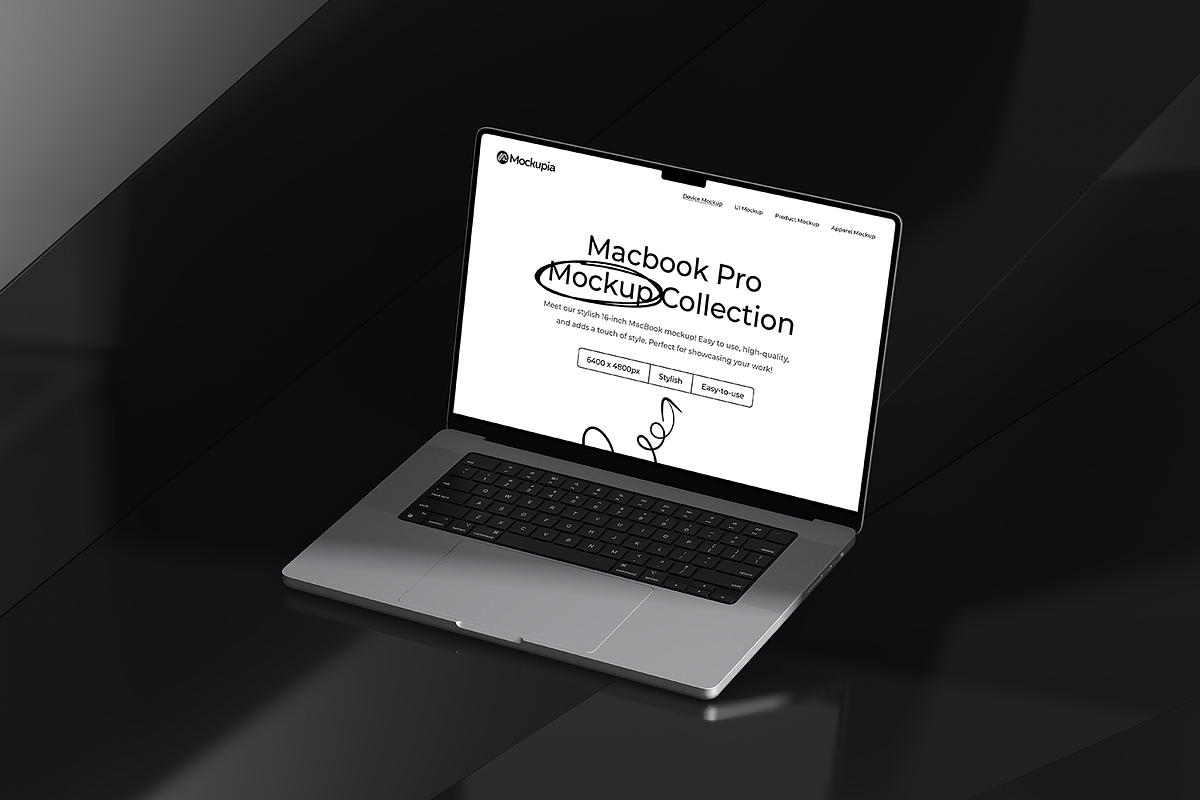 MacBook Pro Mockup, a Mac Mockup by Mockupia (Photo 2 of 9)