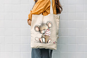 Whimsical Summer Mouse Clipart, an Illustration by CreationArt (Thumbnail 5 of 7)