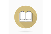 Fine Flat Icon With Book, an Icon by FineArtStudio (Thumbnail 1 of 3)