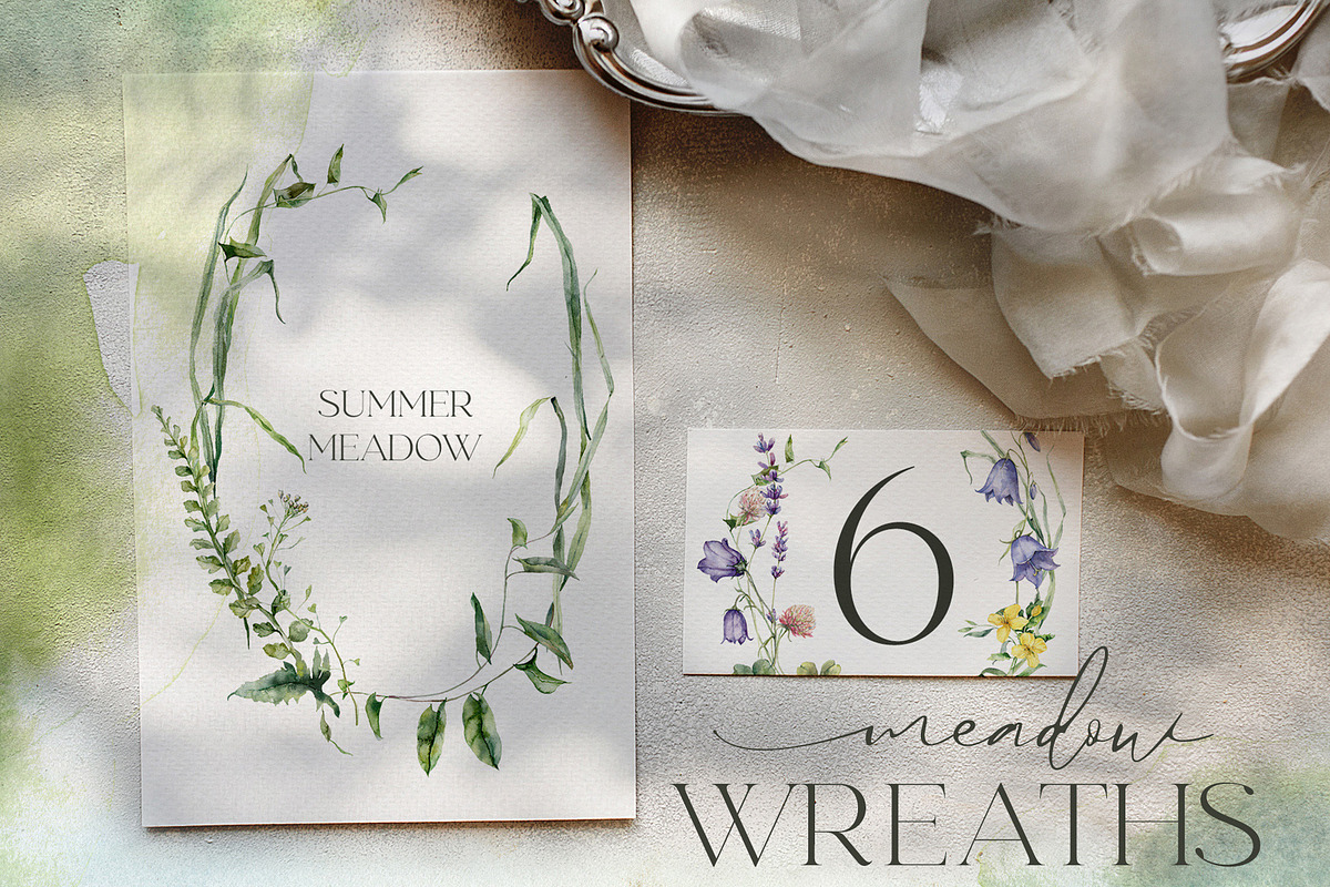 SUMMER MEADOW wildflower watercolor, a Decorative Illustration by Yuliya Derbisheva (Photo 8 of 16)