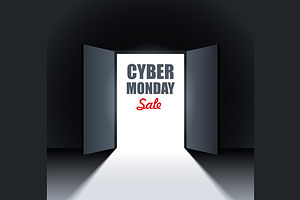 Cyber Monday Background Set