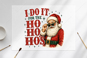 I Do It for the Ho Ho Hos Christmas, a Seasonal Illustration by Canvas Craft (Thumbnail 6 of 6)