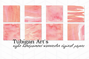 8 Rosy Watercolor Textures, a Texture Graphic by Tubigan Art (Thumbnail 2 of 2)