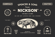 S&S Nickson Font Bundle, a Font by Spencer & Sons Co. (Thumbnail 1 of 20)