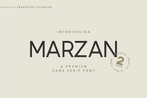 Marzan a Sans Serif Texture Font