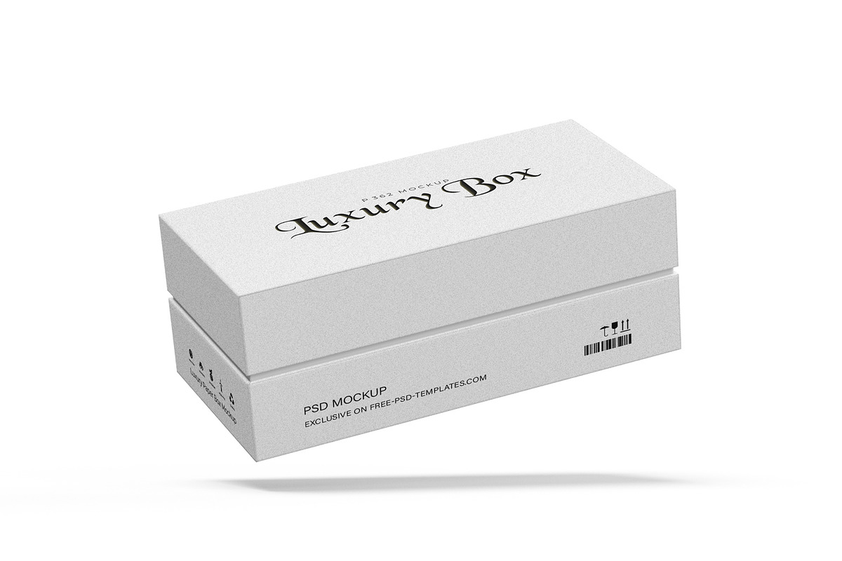 Luxury Two Piece Rigid Box Mockup, a Packaging Mockup by Ram Studio LLC (Photo 10 of 11)