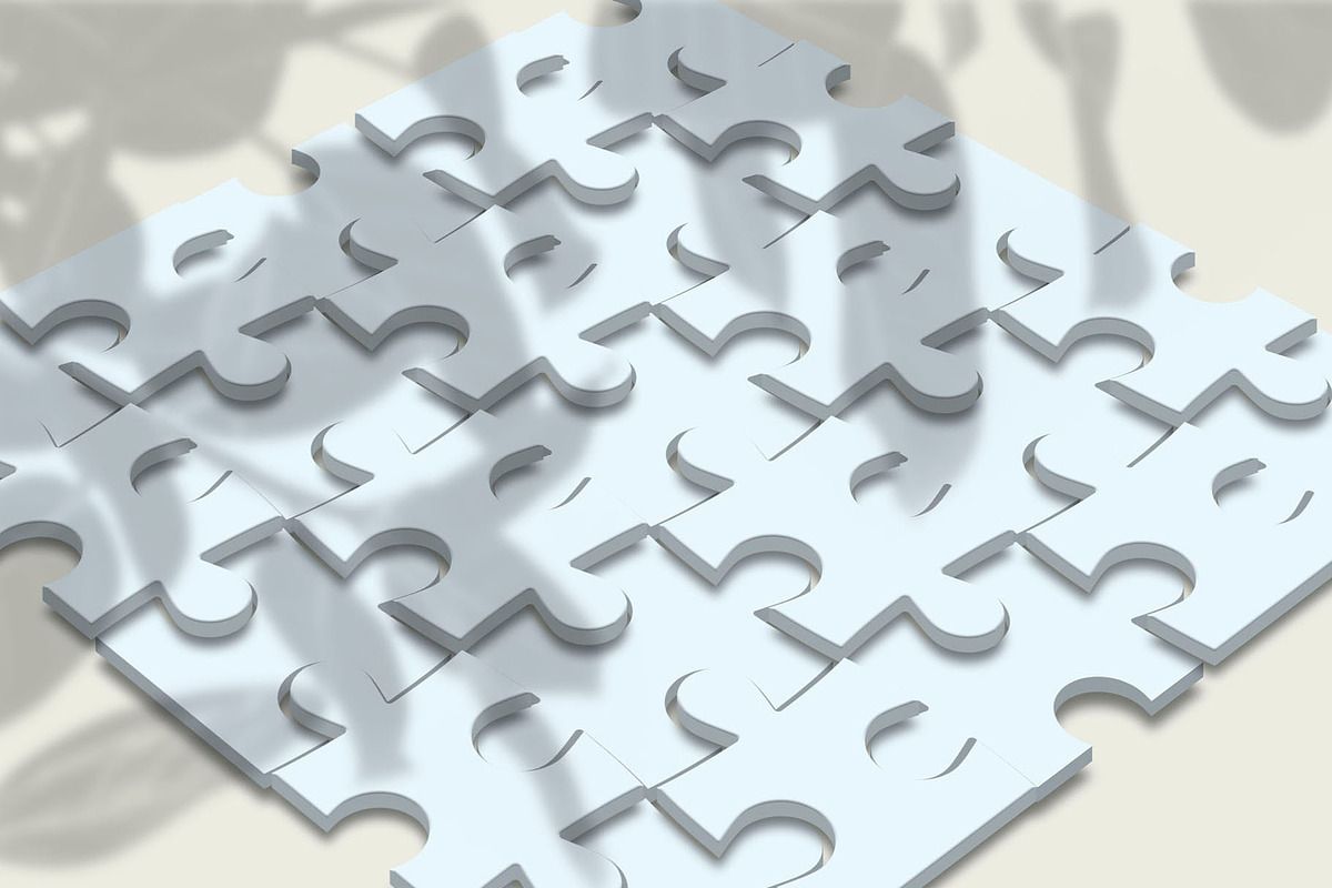 3D Puzzled Mock-Up Bundle, a Social Media Template by Graphicsworld125 (Photo 19 of 24)