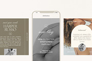 100 Yoga Wellness Instagram Bundle, a Social Media Template by With Faith & Love (Thumbnail 2 of 15)
