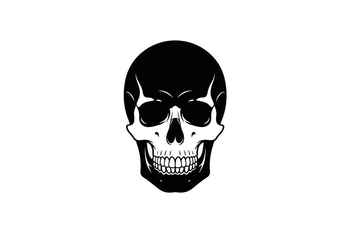 50 Skull Head Silhouette Vector Bund, an Illustration by Creativeshirt (Photo 35 of 51)