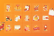 Shopping Vector Illustrations, an Object Illustration by Ilusiku Studio (Thumbnail 2 of 3)