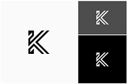Letter K Geometric Line Logo, a Branding & Logo Template by ika trisiana (Thumbnail 2 of 2)