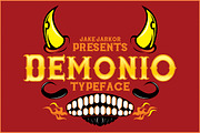 DEMONIO, a Font by jakejarkor (Thumbnail 1 of 3)