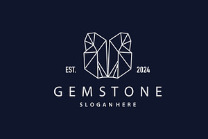 Gemstone Jewelry Logo Design Vector, a Branding & Logo Template by Maylianaw28