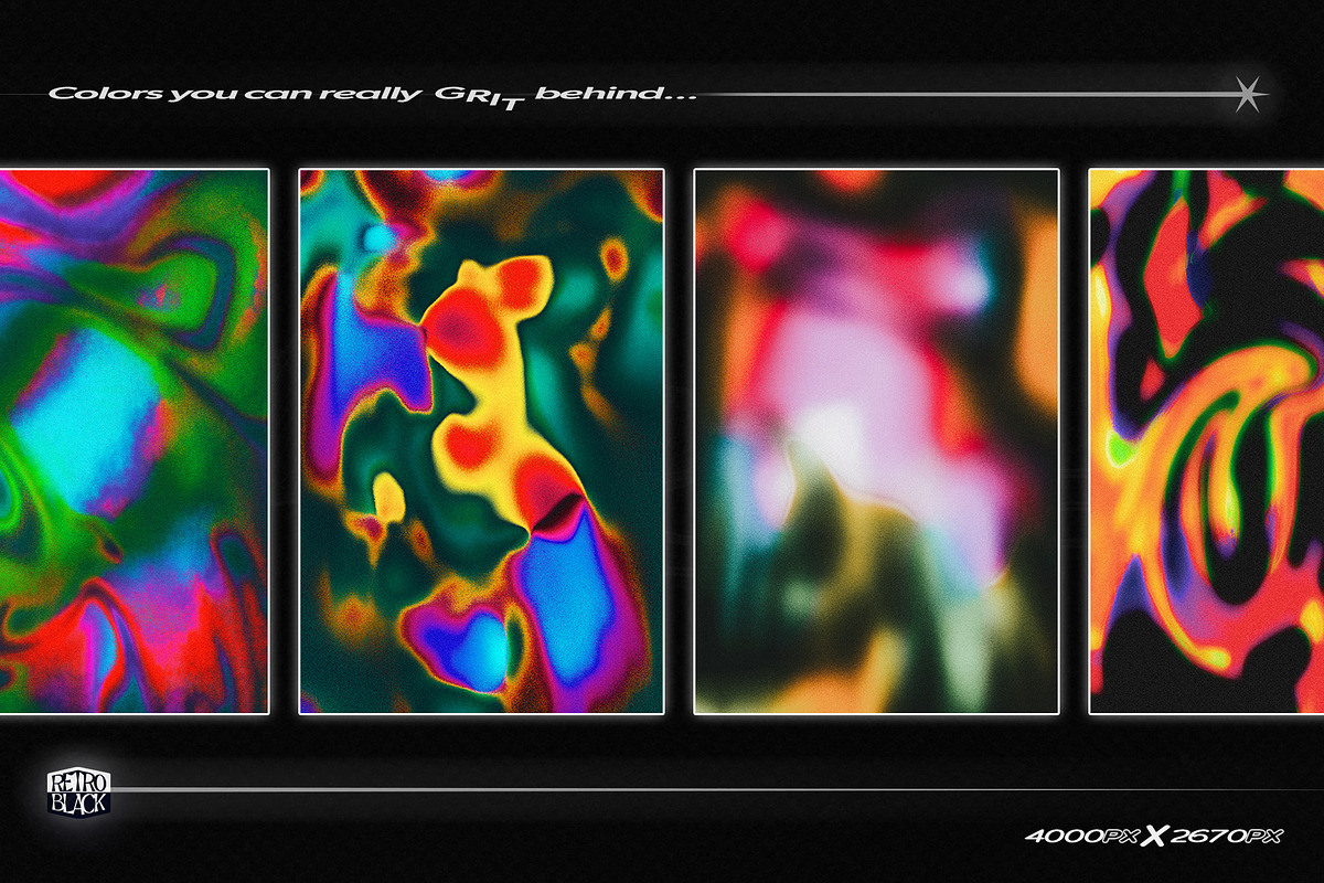 32 Retro Gradient Textures, a Texture Graphic by Retro Black Studio (Photo 7 of 13)