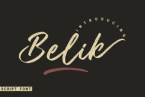 Belik - Script Font