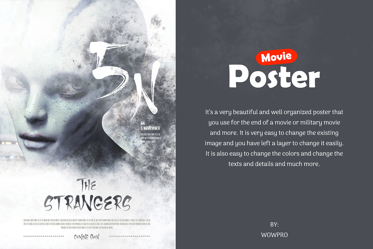 The Strangers Movie Poster/Flyer, a Flyer Template by WOWPro (Photo 2 of 5)