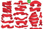Old ribbon & banner set 01, an Object Graphic by Tatianakost49 (Thumbnail 3 of 5)