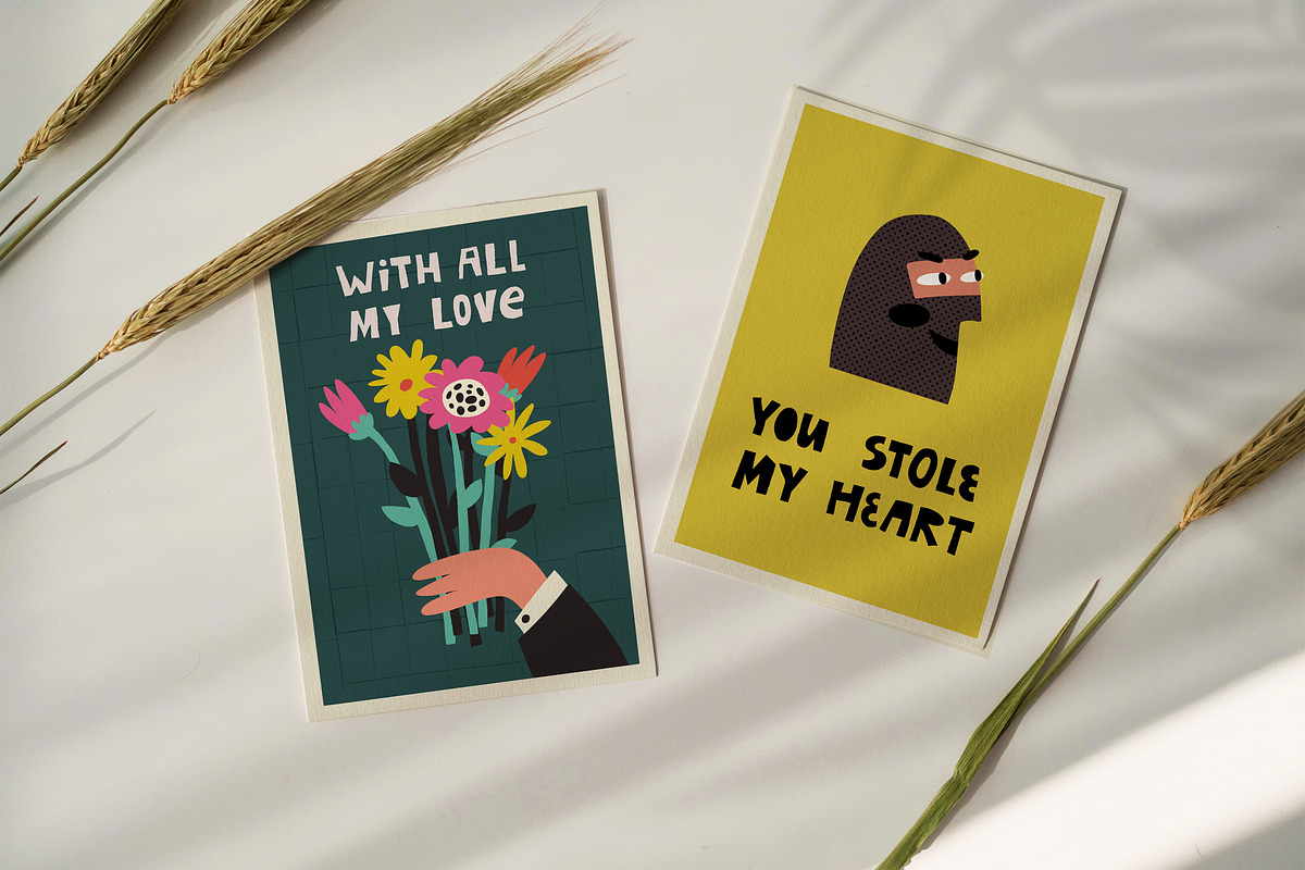 Groovy Valentine clipart collection, a Seasonal Illustration by Paper Cherry (Photo 12 of 21)