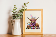 Highland Cow PNG Clipart Cute., an Animal Illustration by KennedyStudio (Thumbnail 4 of 5)