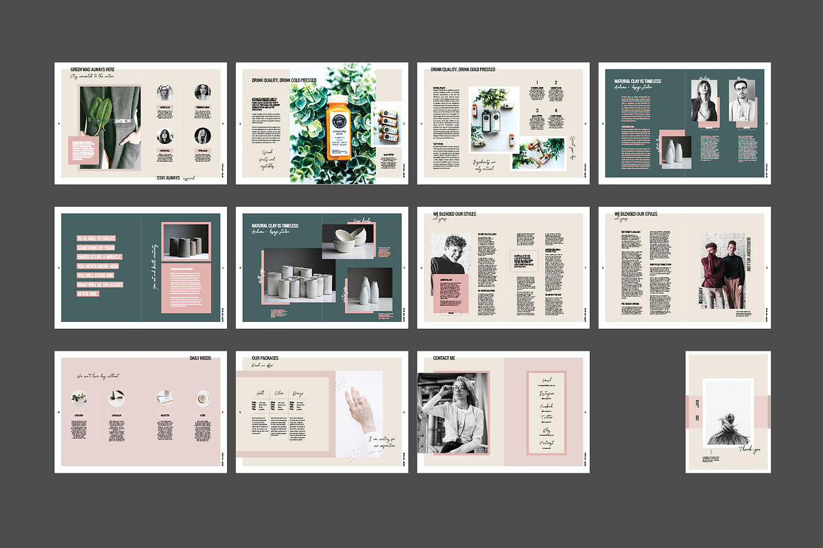 Magazine / CANVA, INDD / Brooke, a Magazine Template by Mirazz (Photo 16 of 17)