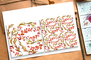 Autumn Herbs and leaves. Watercolor, a Decorative Illustration by Olesya Morokhovets (Thumbnail 3 of 3)
