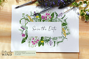 Wild floral clipart meadow flowers, an Illustration by Ksenia Shmakova (Thumbnail 10 of 11)