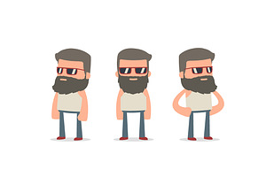 150 Poses Of Character Hipster