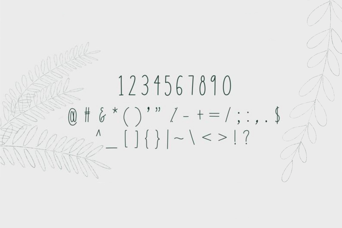 Pine handwritten font preview 4