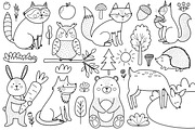 Cute Forest Animals Big Collection, an Animal Illustration by Gulnara Sabirova (Thumbnail 13 of 16)