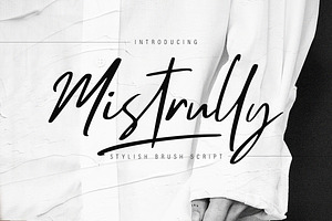 Mistrully Brush Business Font