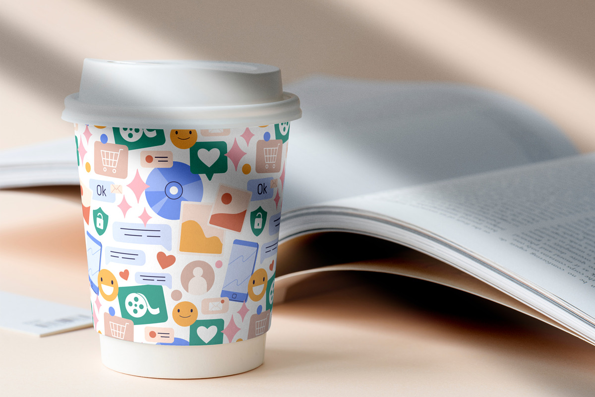 Social media seamless pattern, a Pattern Graphic by Good Studio (Photo 4 of 4)