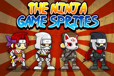 The Ninja - Game Sprites, an Illustration by pzUH | Creative