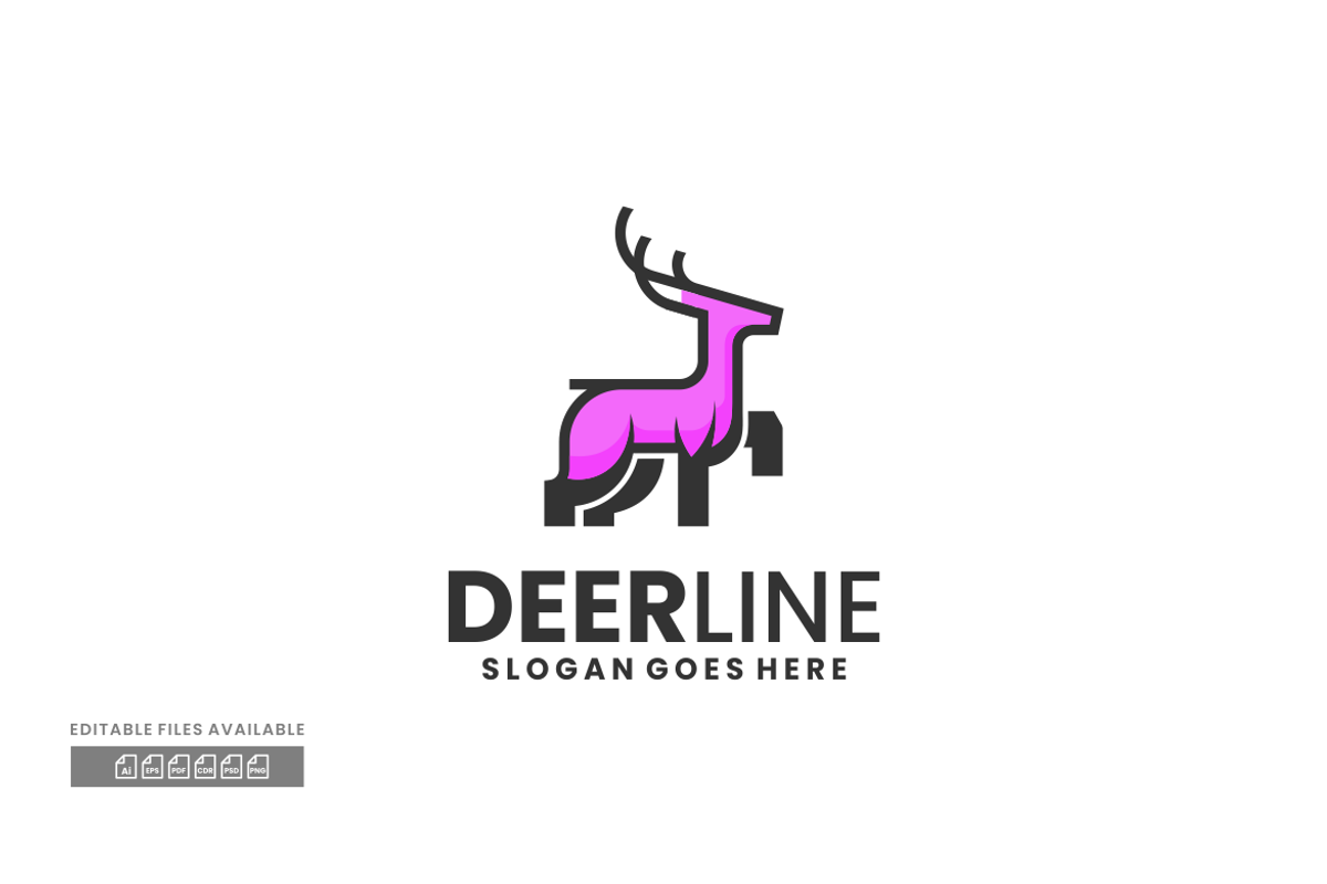 Deer Simple Mascot Logo, a Branding & Logo Template by ivan_artnivora