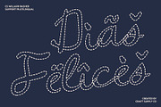 CS Willard Dashed, a Script Font by Craft Supply Co. (Thumbnail 7 of 8)