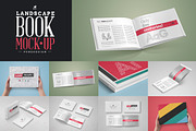 Landscape Book Mock-Up Set, a Books & Magazine Mockup by PuneDesign (Thumbnail 1 of 11)
