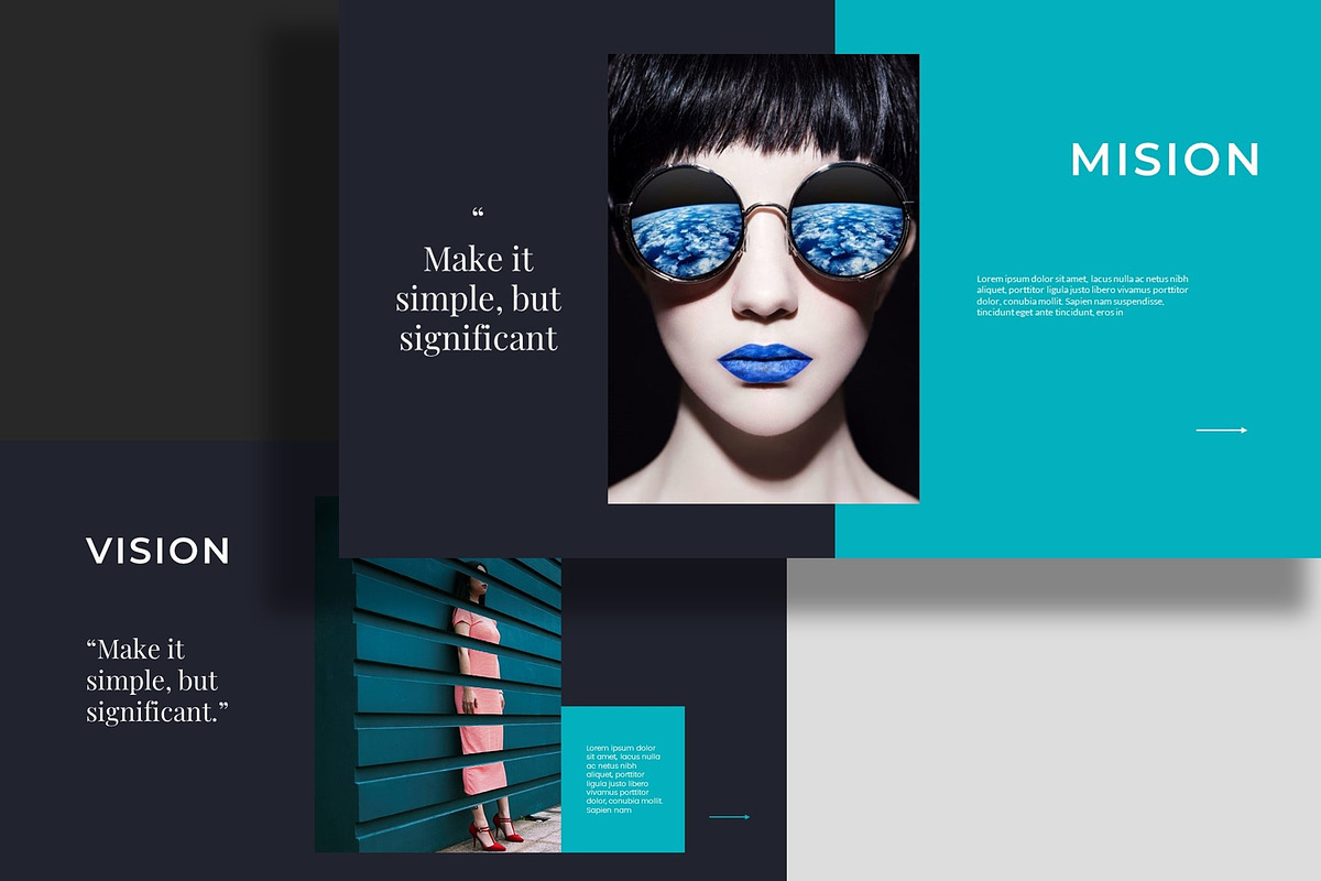 Evelyn Presentation Template, a Presentation Template by GridlineType (Photo 9 of 9)