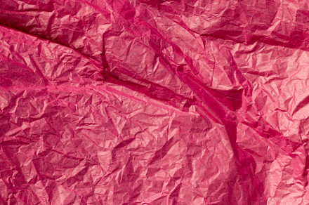 beautiful crumpled pink wrapping paper, a Photo by MyPhotos