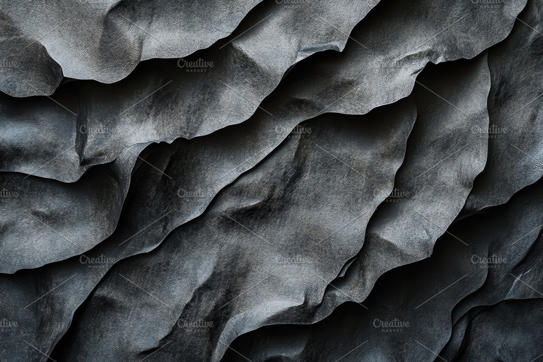 Dark Gray Textured Fabric Layers Abs, an Abstract Photo by Pixeness Studio