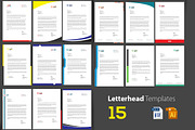 15 Corporate Letterheads, a Stationery Template by ZohairKhanLtd (Thumbnail 1 of 4)