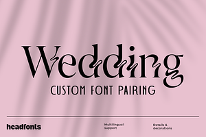 The Wedding Font Duo III