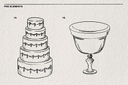 Wedding Sketch Set PNG, a Decorative Illustration by LOKSKIH (Thumbnail 9 of 9)