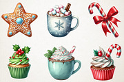 Sweet Holiday Cheer Clipart, an Illustration by RobertsArt (Thumbnail 2 of 7)